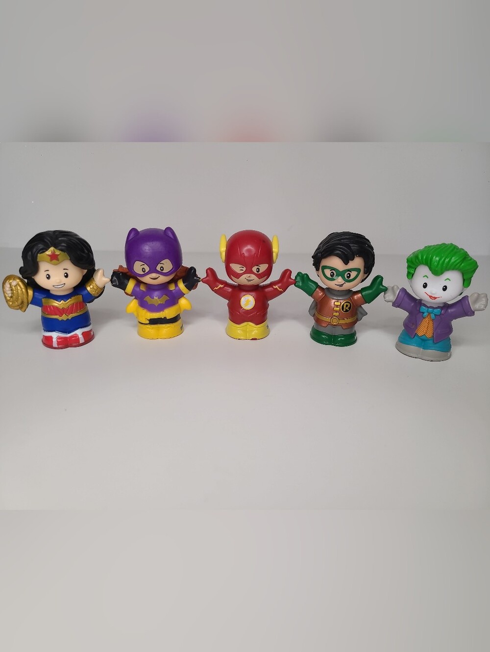 Fisher Price Little People DC Comics Hero's Flash, Joker, Robin, Wonder Woman